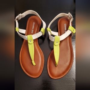 Gianni Bini Neon Yellow/Green sandals